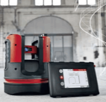 Leica 3D Messgerät für genaues Messen von Küchenarbeitsplatten.